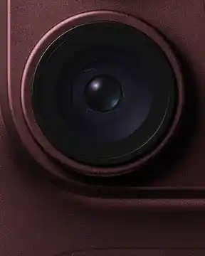 Main camera variable aperture lens featured on iPhone 18 Pro in Burgundy