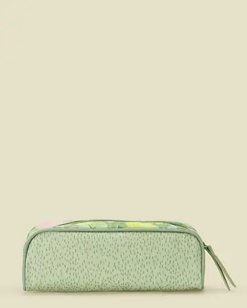 Bunai Pencil Case (Green & Yellow)