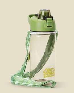 Bunai Water Bottle for Kids - Green & Gray