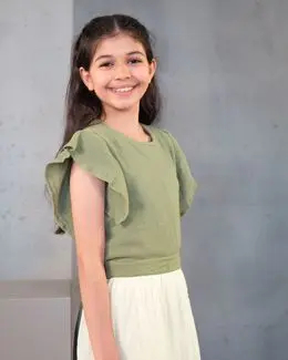 Bunai Root Collection Green Top TP09001 10-12 Years