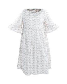 Bunai Linen Woven Dress (Blue) - 4-6 Years