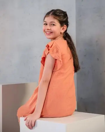 بُني فستان مجموعة روتس