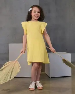 Bunai Root Collection Yellow Dress DR2003-10-12 Years