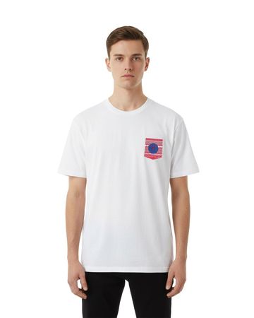 Hnak Camel T-shirt with Red Palm Pocket