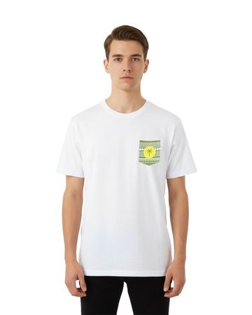 Hnak Garden Palm Pocket Camel T-shirt