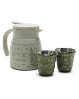 Karam Saudi Tribal Collection Thermos & Coffee Cups Set - 500 ml