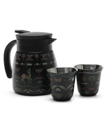 Karam Saudi Tribal Collection Thermos & Coffee Cups Set - 500 ml