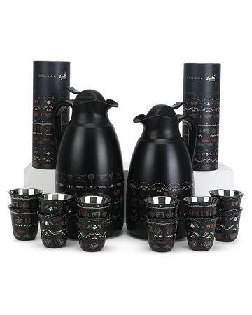 Karam Set: 2 Thermoses and 12 Cups
