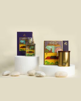 مجموعة اللافندر [ معمول اللافندر 80 جرام، عطر المنمنمات بالعسل والباتشولي 100 مل]
