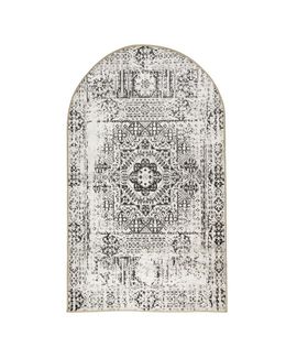 Manasek Al Mihrab Polyester Black & White Prayer Mat