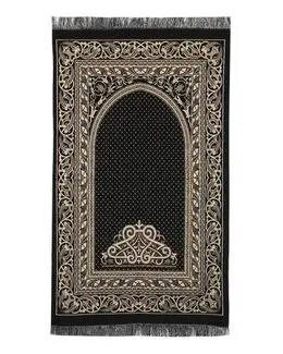 مناسك سجادة صلاة قطنية - أسود