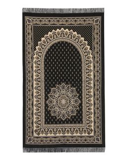 Manasek Cotton Prayer Mat (Black)
