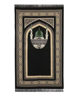 مناسك سجادة صلاة قطنية - أسود