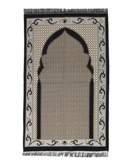 Manasek Cotton Prayer Mat (Black)