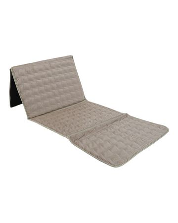 Manasek Backrest Prayer Mat - Beige