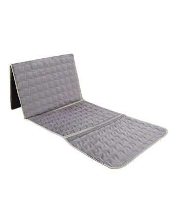 Manasek Backrest Prayer Mat - Gray
