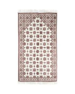 Manasek Double Chenille Pink Prayer Mat with Bag