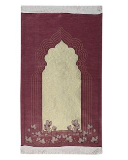 Manasek He Shanil Square Prayer Mat - 148_6_M2 (Pink)