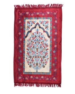 Manasek Makkah Prayer Mat (Red)