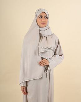 مناسك شرشف صلاة مع حقيبة - رمادي
