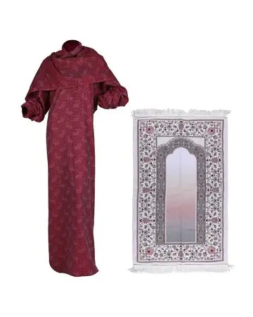 مناسك طقم سجادة مع شرشف صلاة