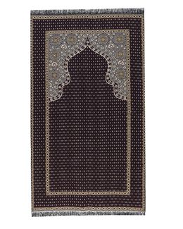 Manasek Responsiblity Square Bag Prayer Mat 2010e (Blue)