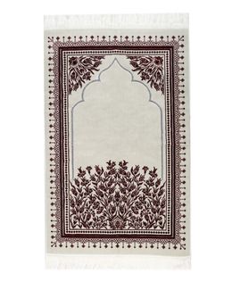 Manasek Stability Double Acrylic 002 Prayer Mat (Maroon)