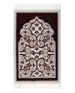 Manasek Sprout Double Acrylic 005 Prayer Mat (Maroon)