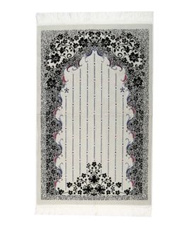 Manasek Solidarity Double Acrylic 007 Prayer Mat (Black)