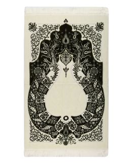 Manasek Guided Prayer Mat with Bag (Nut Green)