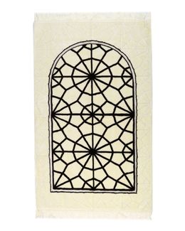 Manasek Mosaic Prayer Mat with Bag (Nut Green)