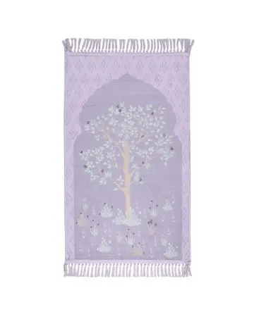 Manasek Taamul Polyester Purple Prayer Mat