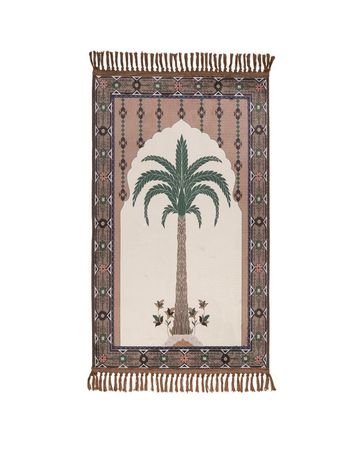 Manasek Thabat Polyester Brown Prayer Mat