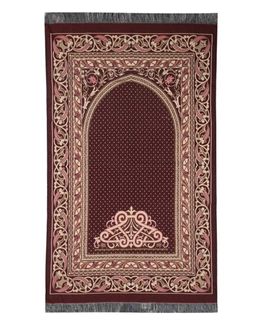 Manasek Trust Square Bag Prayer Mat 2007A (Red)