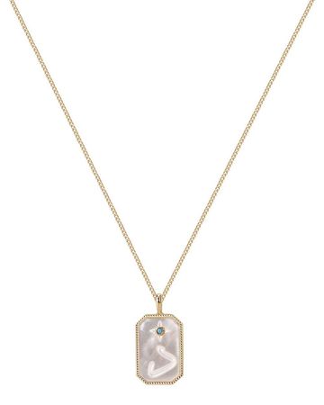 Min Maadan Alensan Necklace letter