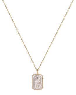 Min Maadan Alensan (Jeem) letter necklace Made of 925 silver plated with 18k gold