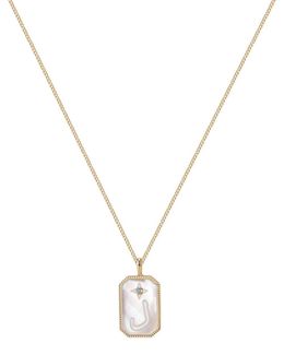 Min Maadan Alensan (Lam) letter necklace Made of 925 silver, plated with 18k gold