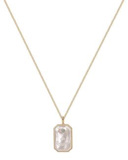 Min Maadan Alensan (Taa) letter necklace Made of 925 silver, plated with 18k gold
