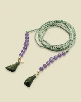 Min Maadan Alensan Amethyst Necklace Al2402-3