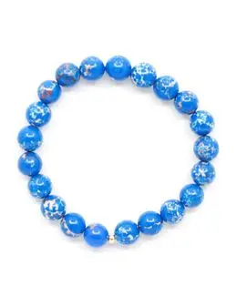 Min Maadan Alensan Blue Sea Sediment Stone Bracelet