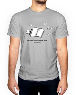Min Maadan Alensan Brainstorming Gray Printed Round Neck T-shirt for Men - S