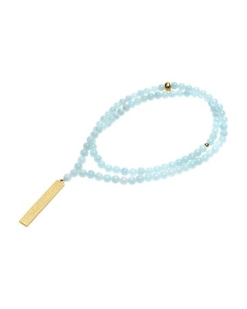 Min Maadan Alensan Core Aynama Aquamarine Gold Pendant