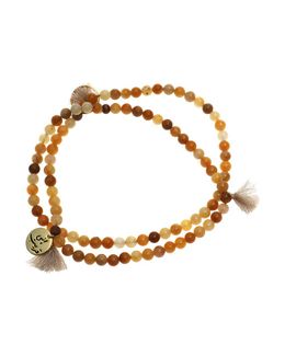 Min Maadan Alensan Subha Inny Qarib 99 In 1 Yellow Jade & Black Beads Pendant AL165701
