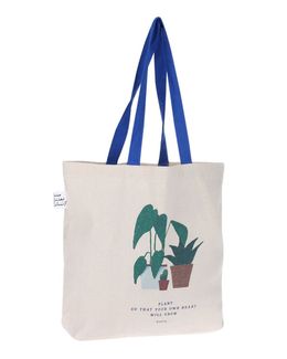 Min Maadan Alensan Grow Printed Tote Bag - Beige