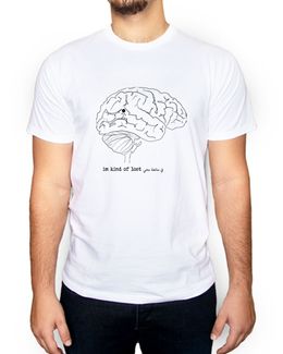 Min Maadan Alensan Men Kind of Lost White Printed Round Neck T-shirt - M