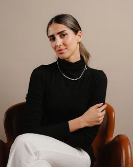 من معدن الإنسان سلسلة الأحجار الطبيعية من اللؤلؤ - Al2403-3