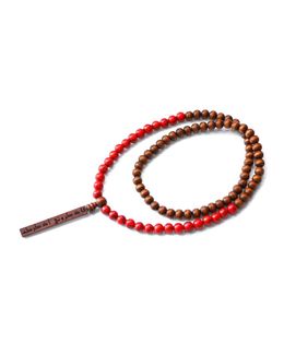 Min Maadan Alensan Precious Stones & Wooden Beads Remembrance Subha Beads