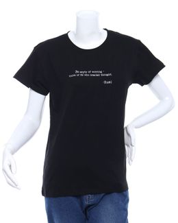 Min Maadan Alensan Rumi Women Black Printed Round Neck T-shirt - XL