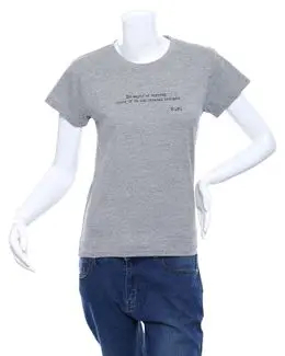 Min Maadan Alensan Rumi Women Gray Printed Round Neck T-shirt - S