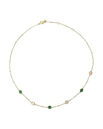 Min Maadan Alensan Silver Necklace From Hajari Collection 18K Gold plated